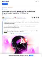Grayscale's New AI Sector Spotlights 20 Altcoins