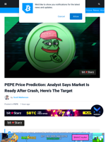 PEPE Price Prediction: Analyst Says Market Is Ready After Crash, Here’s The Target | Bitcoinist.com