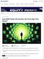 RAIN Price Prediction: New All-Time High Near, But Risks Loom