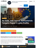 Netherlands Taxes Crypto Without Sales Policy Rule
