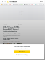 USD.AI Raises $13M to Expand GPU-Backed Stablecoin Lending