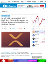 Is $5 XRP Inevitable? 2017 Bull Run Pattern Emerges as Whale Accumulation Mirrors Historic Setup ⋆ ZyCrypto