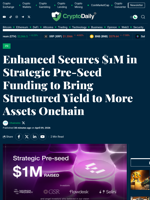 Enhanced Secures $1M in Strategic Pre-Seed Funding to Bring Structured Yield to More Assets Onchain - Crypto Daily