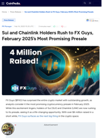 Sui and Chainlink Holders Rush to FX Guys, February 2025’s Most Promising Presale