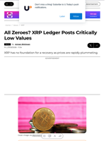 All Zeroes? XRP Ledger Posts Critically Low Values - U.Today