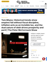 Tom Bilyeu: Historical trends show empires fail without fiscal discipline, inflation acts as an invisible tax, and the dual nature of debt drives prosperity and peril | The Peter McCormack Show
