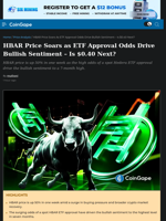 HBAR Price Soars as ETF Approval Odds Drive Bullish Sentiment - Is $0.40 Next?