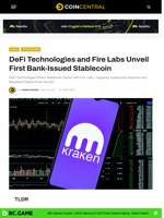 DeFi Technologies and Fire Labs Unveil First Bank-Issued Stablecoin