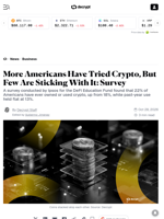 More Americans Have Tried Crypto, But Few Are Sticking With It: Survey - Decrypt