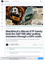 BlackRock’s Bitcoin ETF beat the S&P 500