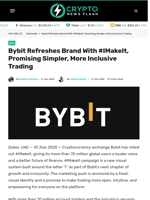Bybit Rebrands With #IMakeIt, Targeting 70M+ Users
