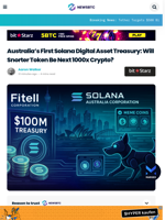 Snorter Token Could Be the Next 1000x Crypto: First Australian SOL Treasury Plans $100M Buy