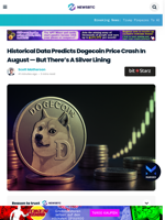 Historical Data Predicts Dogecoin Price Crash In August — But There’s A Silver Lining