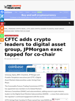 CFTC adds crypto leaders to digital asset group, JPMorgan exec tapped for co-chair - The Crypto News Wire