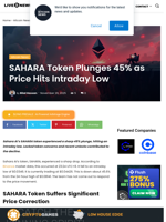 SAHARA Token Plunges 45% as Price Hits Intraday Low | Live Bitcoin News