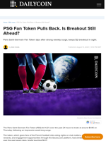 PSG Fan Token Pulls Back. Is Breakout Still Ahead? - DailyCoin