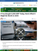 If You Bought 5,000 XRP Today, Here’s What It Might Be Worth in 2035
