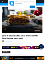 Steak ’N Shake Doubles Down On Bitcoin With $10M Balance Sheet Boost
