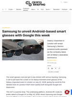 Samsung to unveil Android-based smart glasses with Google this week