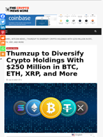 Thumzup to Diversify Crypto Holdings With $250 Million in BTC, ETH, XRP, and More - The Crypto News Wire