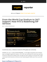 From the World Cup Stadium to 24/7 Support: How HTX is Redefining VIP Services