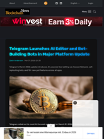 Telegram Launches AI Editor and Bot-Building Bots in Major Platform Update - Blockchain.News