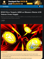 BNB Price Targets $800 as Binance Burns 1.5M Tokens