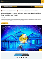 Banks Should Embrace Stablecoin Yield in CLARITY Act: White House Adviser