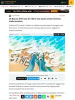 US Bitcoin ETFs lose $1.14B in two weeks amid US-China trade tensions