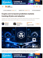 Crypto.com to launch prediction markets tracking AI jobs and adoption - AMBCrypto