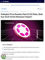 Polkadot Price Rockets Past $3.25 Mark, Bulls Eye $3.61 Amid Altseason Hopes?
