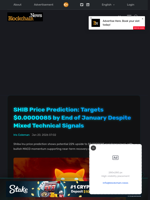 SHIB Price Prediction: Targets $0.0000085 by End of January Despite Mixed Technical Signals - Blockchain.News