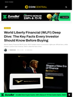 World Liberty Financial (WLFI) Deep Dive: The Key Facts Every Investor Should Know Before Buying - CoinCentral