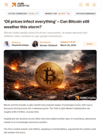 ‘Oil prices infect everything’ – Can Bitcoin still weather this storm? - AMBCrypto