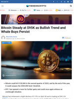 Bitcoin Steady at $95K as Bullish Trend and Whale Buys Persist