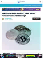 Analyst’s $910K Bitcoin Forecast Follows Familiar Script