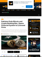 Pakistan Ends 2018 Bitcoin And Crypto Banking Ban