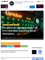 Time For An Uptober Rally? 16 ETFs Are Now Awaiting Final Decisions | Live Bitcoin News