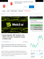 Kaspa Upgrade, XRP Analysis, and Web3 ai Presale: Top Bullish Crypto to Watch Now - NullTX