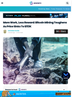More Work, Less Reward? Bitcoin Mining Toughens As Price Sinks To $113K