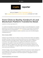 From Clicks to Reality: Kardeun's AI and Blockchain Platform Transforms Retail