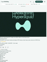 Bitwise Hyperliquid ETF trades over $40 million in first three hours