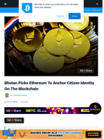 Bhutan Picks Ethereum To Anchor Citizen Identity On The Blockchain