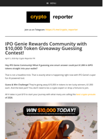 IPO Genie Rewards Community with $10,000 Token Giveaway Guessing Contest!