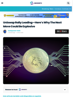 Uniswap Rally Loading—Here’s Why The Next Move Could Be Explosive