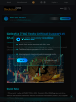 Celestia (TIA) Tests Critical Support at $1.65 After 12% Weekly Decline - Blockchain.News