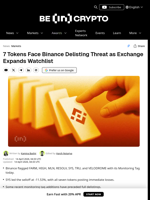 7 Altcoins Could Be Delisted From Binance: What To Know