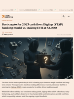 Best crypto for 2025 cash flow: Digitap ($TAP) banking model vs. staking ETH at $3,000 - AMBCrypto