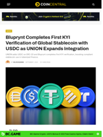 Bluprynt Completes First KYI Verification of Global Stablecoin with USDC as UNION Expands Integration