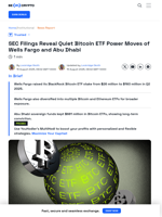 Wells Fargo Quadruples BlackRock Bitcoin ETF Holdings